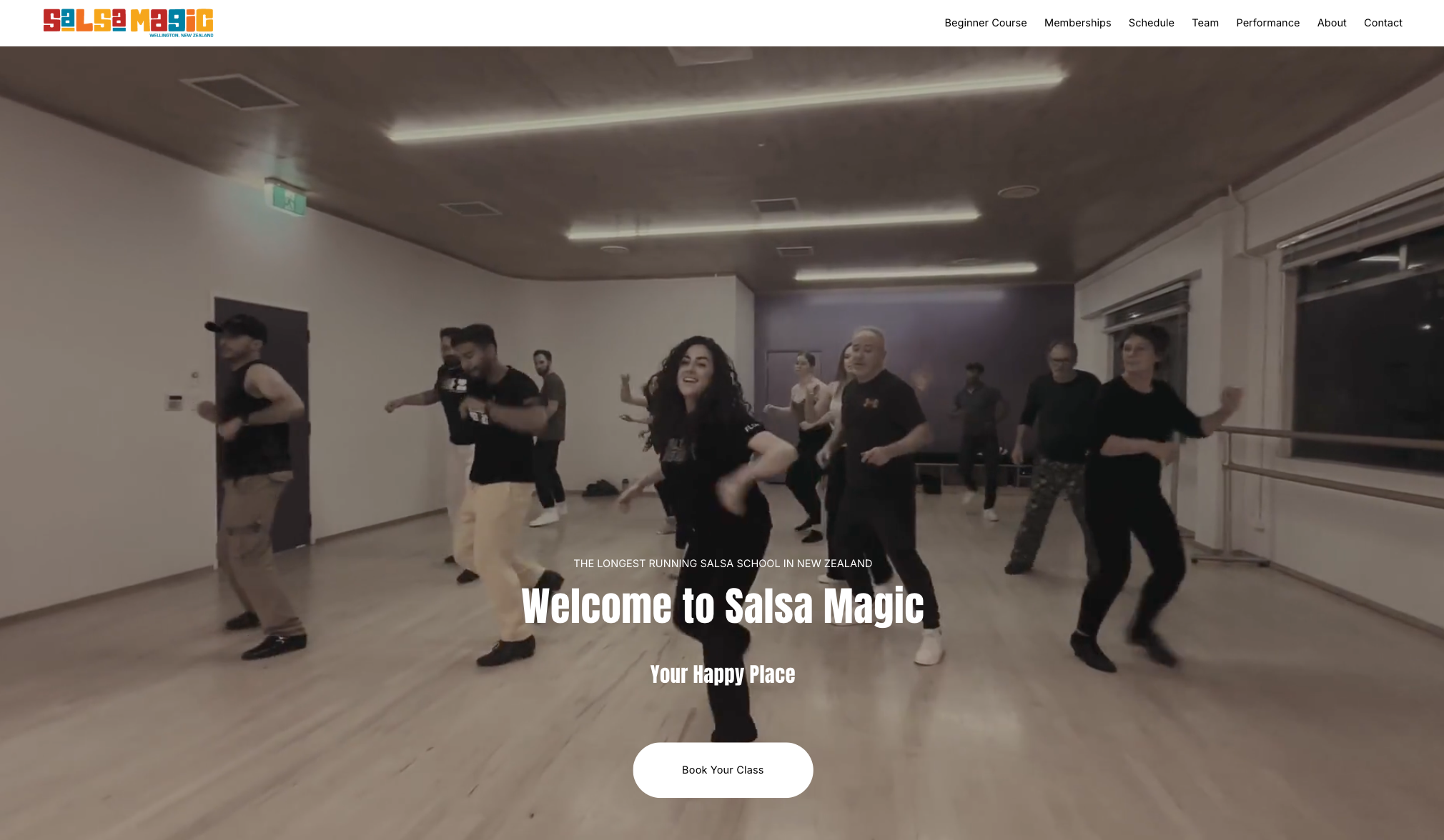 Salsa Magic website screenshot
